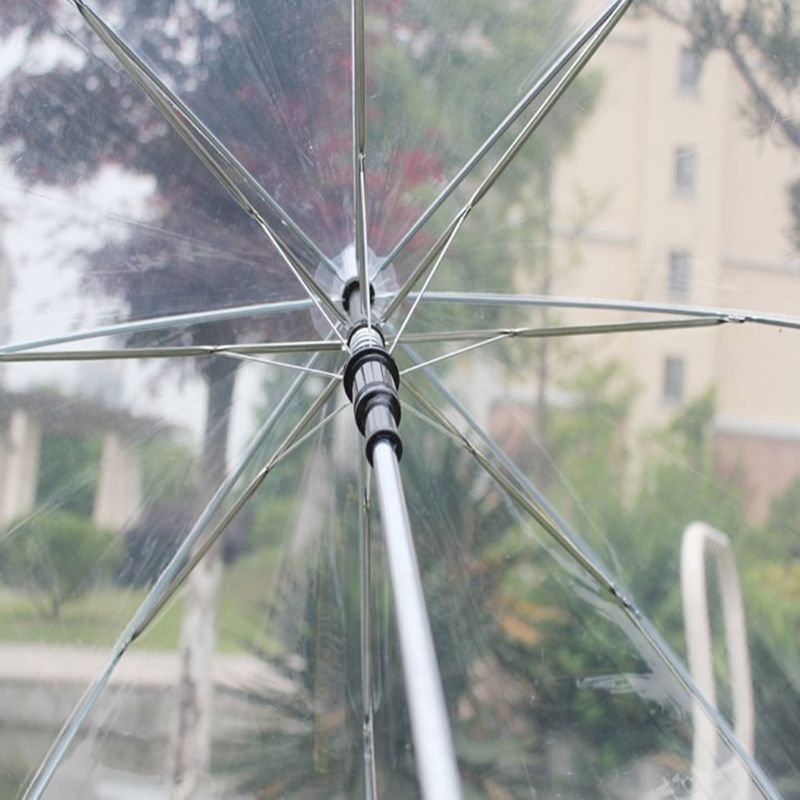 Paraguas transparente con forma de cúpula de burbuja para exteriores, sombrilla a prueba de viento, decoración de deshierbe de princesa, G5GB