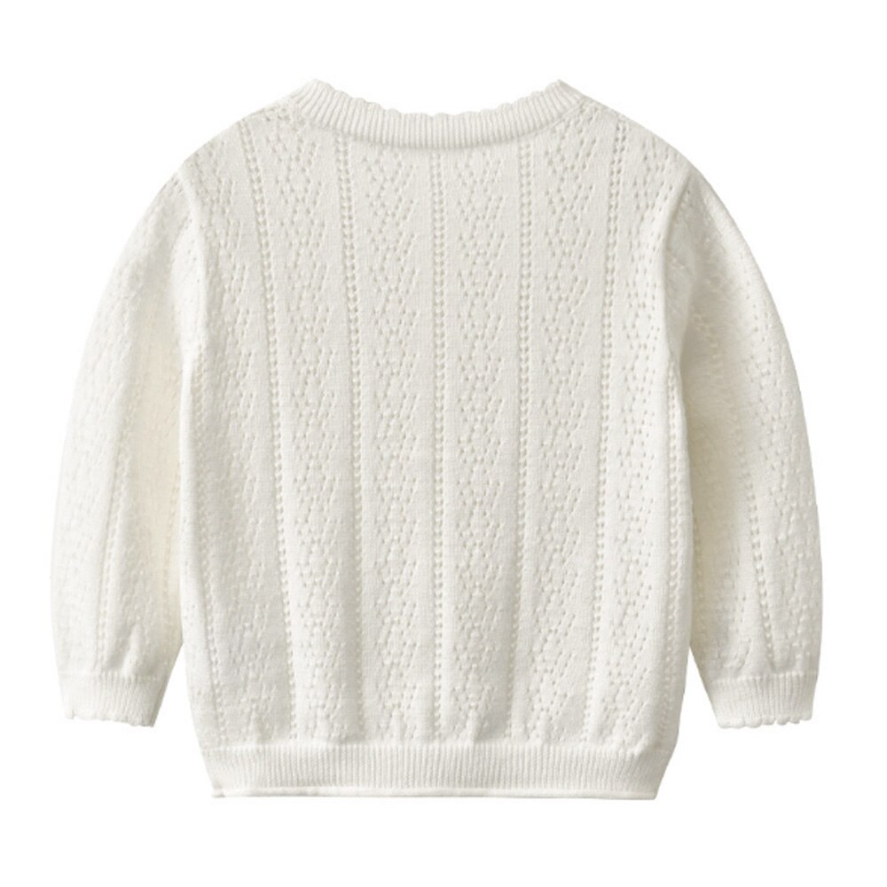 TOU – cardigan tricoté 100% coton pour bébé garçon et fille, pull à œillets, vêtements de printemps hauts en bas âge de 6 mois à 3 ans
