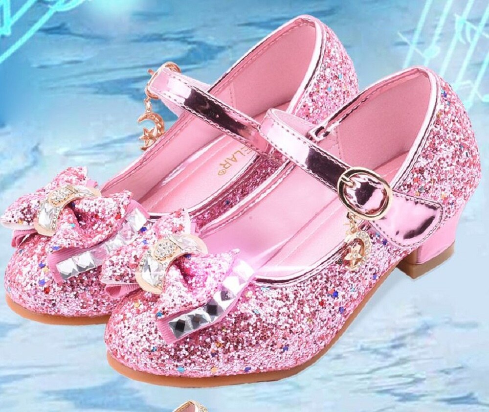 Chaussure Princesse Fille 3 Ans Gel Chaussure Talon Sandales En Gelée Pour Filles - Style Princesse Avec Nœuds Et Cœurs | Parfait Déguisement Des Jeux De Roles Talon Enfant Fille