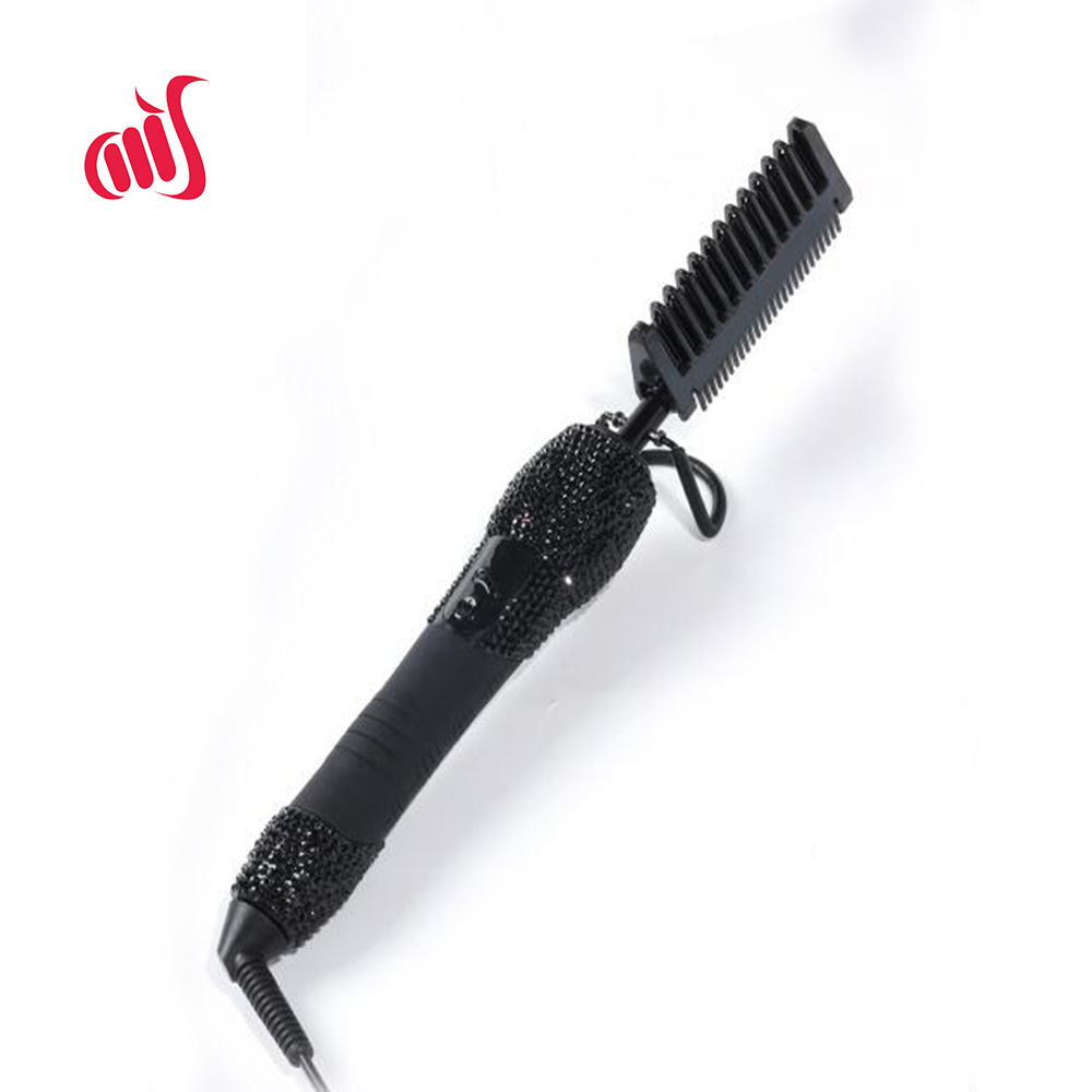 Ceramic Pressing comb Diamond Straightener Comb High Temperature comb 500 Degree: Black