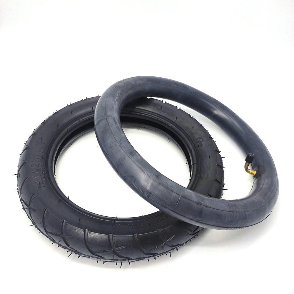 Mini moto 12 1/2x2 1/4 pneu 12 pouces pneus pneumatiques chambre à air pneu pour bébé poussette vélo pliant véhicule électrique: inner outer tyre B