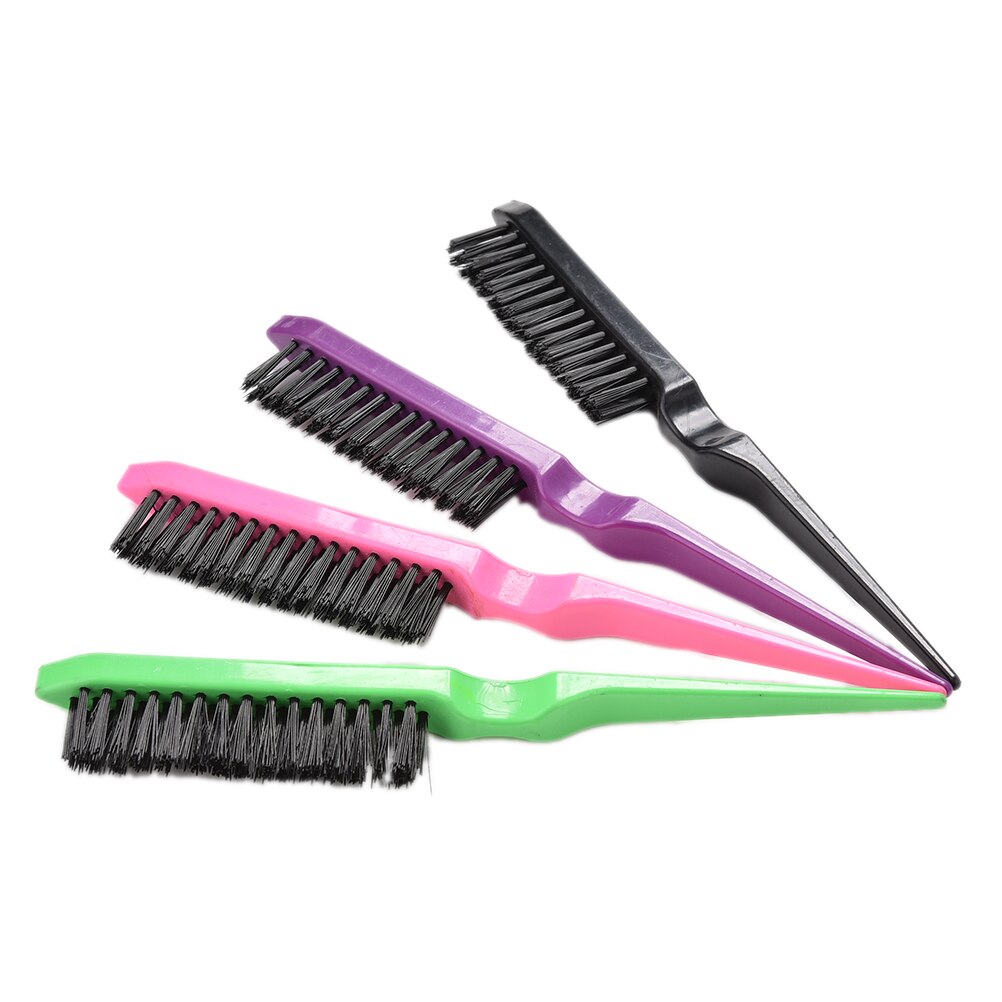 1Pc Borstels Professionele Kam Slim Line Styling Tools 4 Kleuren Plagen Terug Kammen Hair Brush