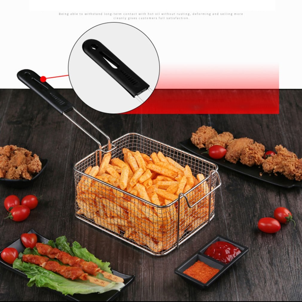 Freidora de Gas gruesa eléctrica para el hogar, horno para freír patatas fritas a Gas