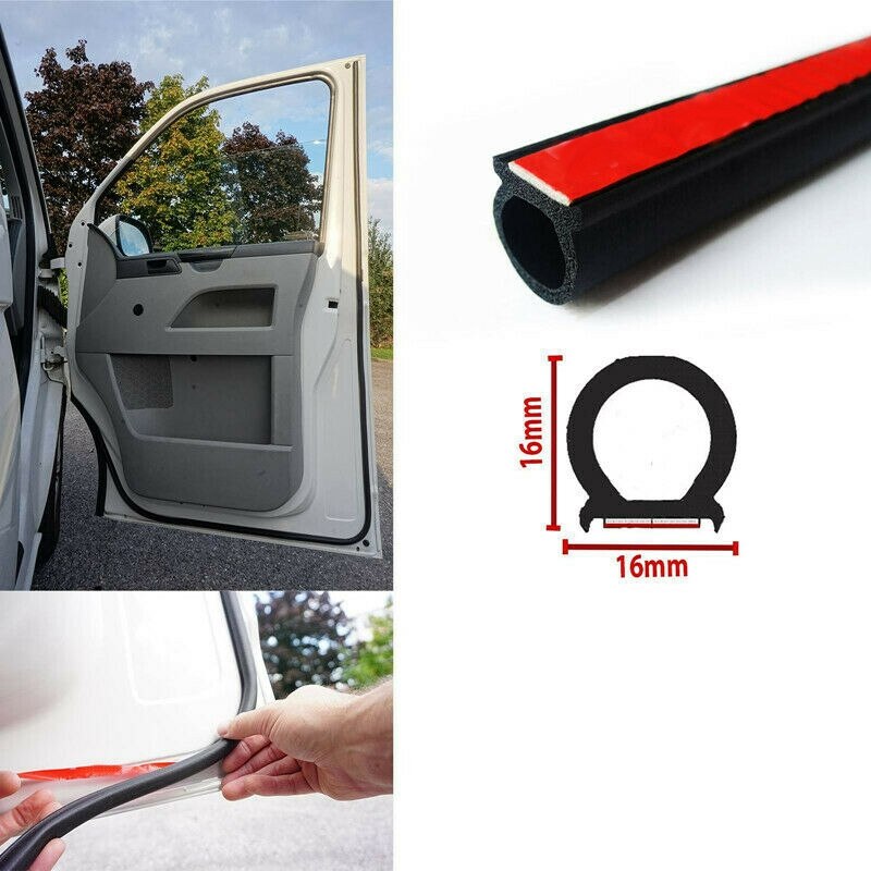 for T5 T5.1 T6 Transporter Extra Cab Door Seal Upgrade 16 x 16mm Sounds Like Golf