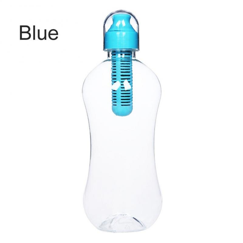 550Ml Filter Water Fles Met Ingebouwde Actieve Kool Draagbare Outdoor Reizen Waterfles Herbruikbare Huishoudelijke Drinken Fles: Sky Blue