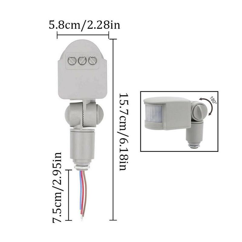Infrarood Pir Motion Sensor Switch Motion Sensor Light Switch Met Led Licht Automatische Outdoor infrarood Detector