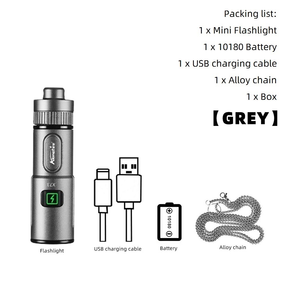 Mini EDC Cool cou décoration petite lampe de poche porte-clés torche Camping voyage éclairage d'urgence sauvegarde escaliers porte-clés lumière: green