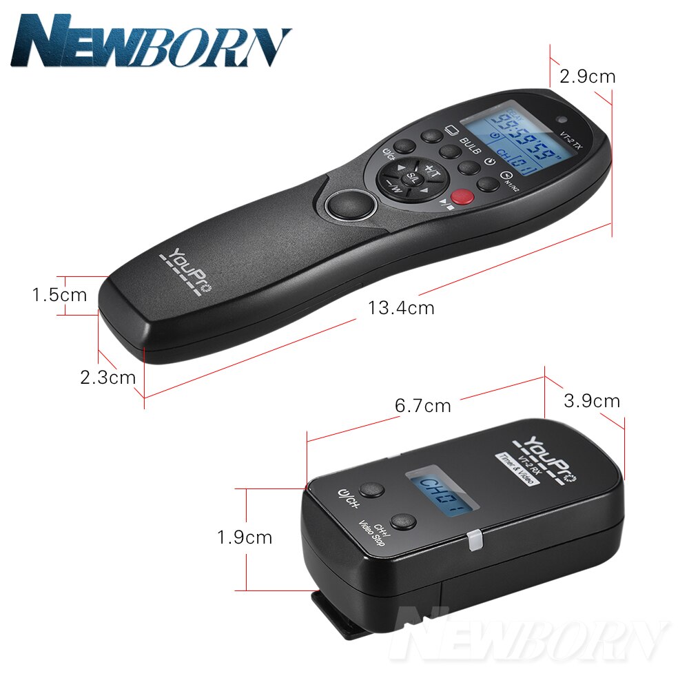 YouPro VT-2/S3 Liberação Do Obturador Controle Remoto Sem Fio Transmissor Receptor para Sony a7/a7R/a7S/a6300/a6000/a5100/a5000