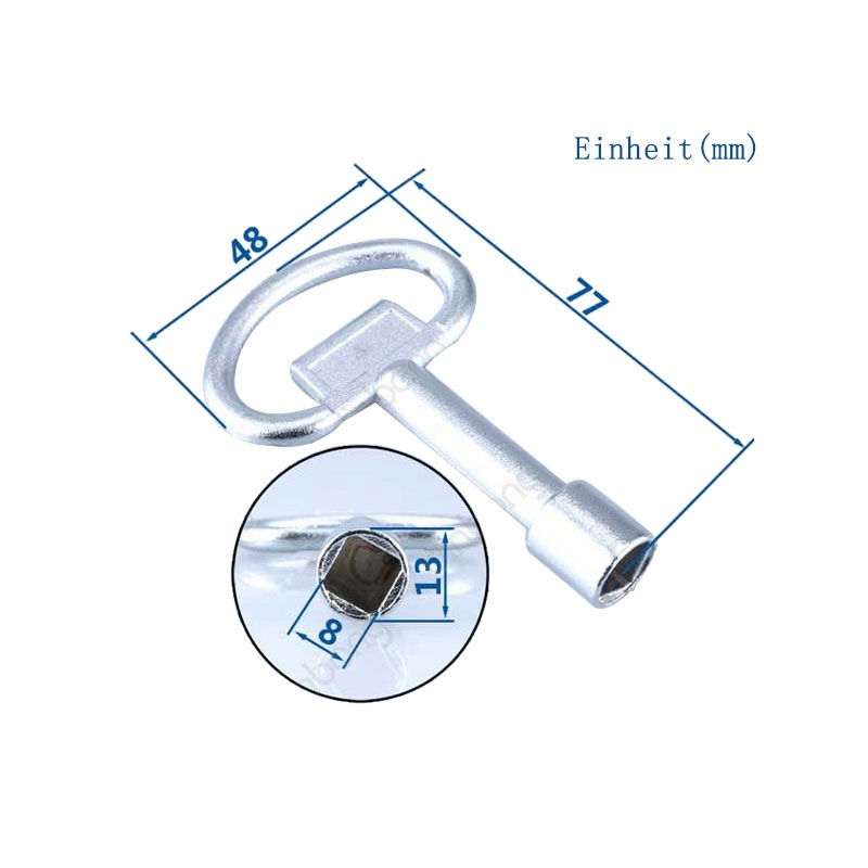 Llave Universal multifunción, llave de Metro, trenes, cerradura de puerta de ascensor, llaves de gabinete eléctricas para cerradura de Panel Triangular #, 1 ud.: L Square