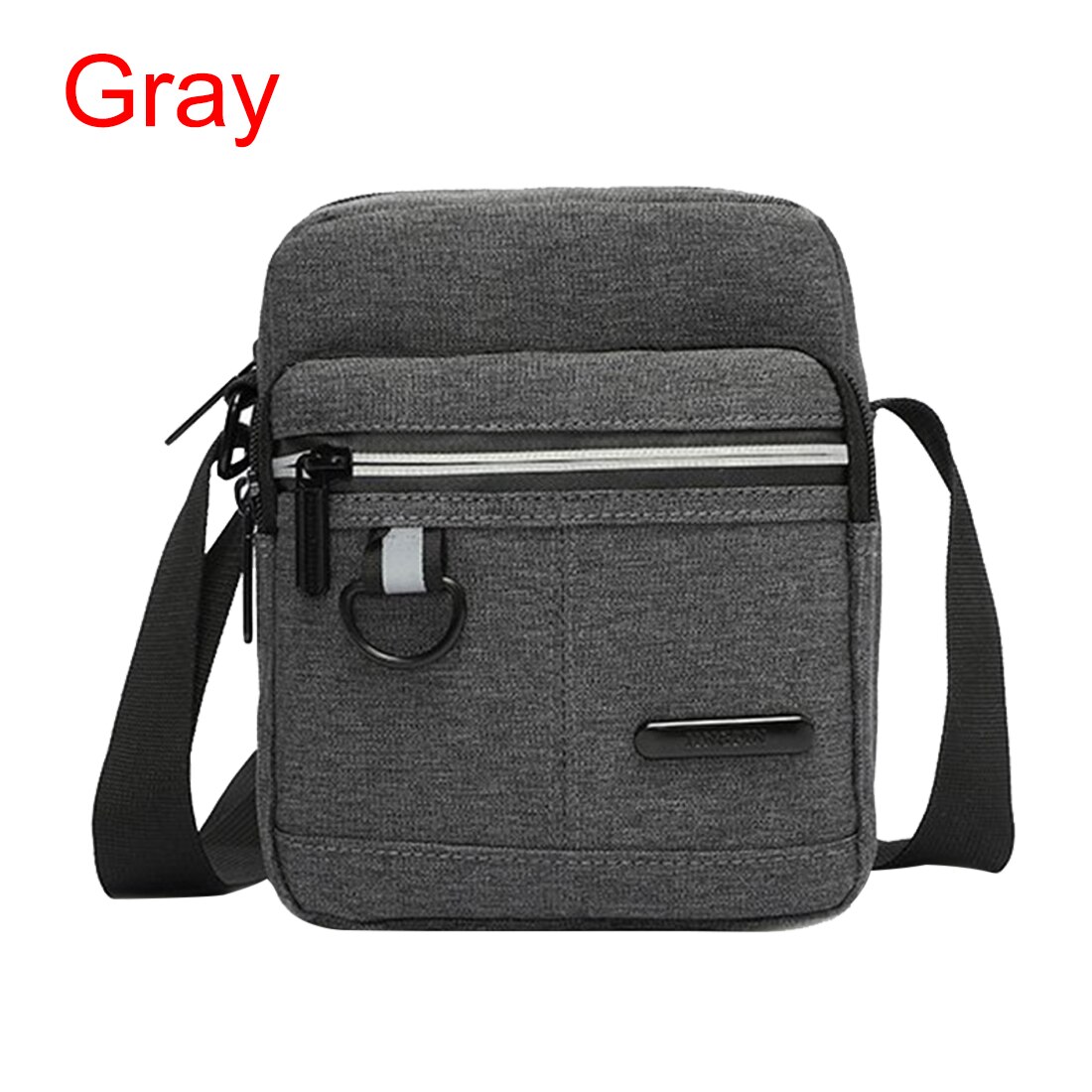 Bolsa de mensajero de 3 capas para hombre, bolsos de hombro tipo bandolera de viaje, Bolso pequeño de mano con cremallera para trabajo y negocios: color1