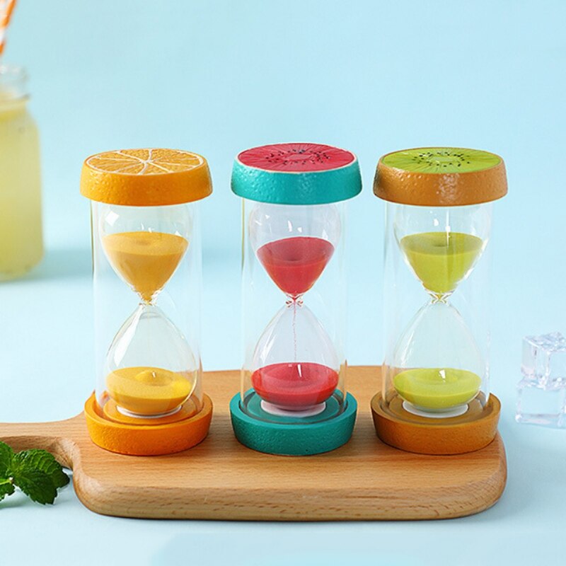 30 minuten fruit zandloper klok thuiskantoor bureau ornamenten kind anti-val zandloper 1