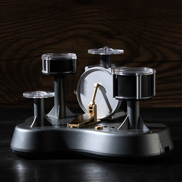 Mini Finger Trommel einstellen Trommeln LED Licht Jazz Schlagzeug berühren Empfindliche Schreibtisch Elektronische Drumset Mit Interne Lautsprecher