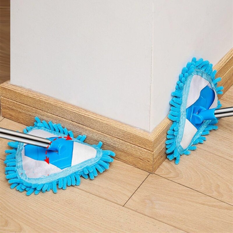 Intrekbare Chenille Mop Stof Vegen Muur En Plafond Tegels Draagbare Huishoudelijke Reiniging Glas Venster Vloer Lange Handvat Swabs