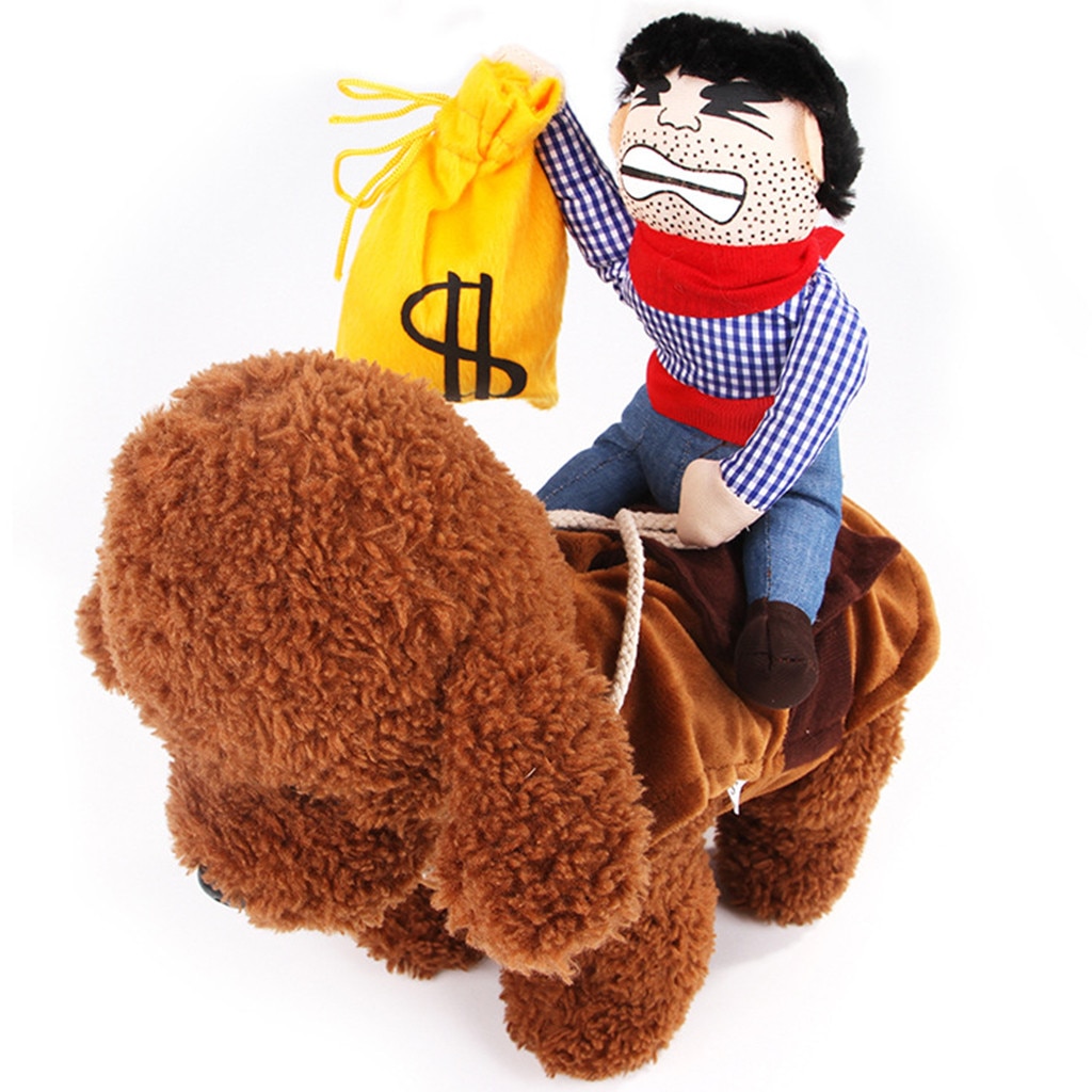 Kæledyr kat cowboy hund kostume hunde tøj ridder stil med hat fest cosplay kæledyr dekoration tøj dyr tøj для котов #py