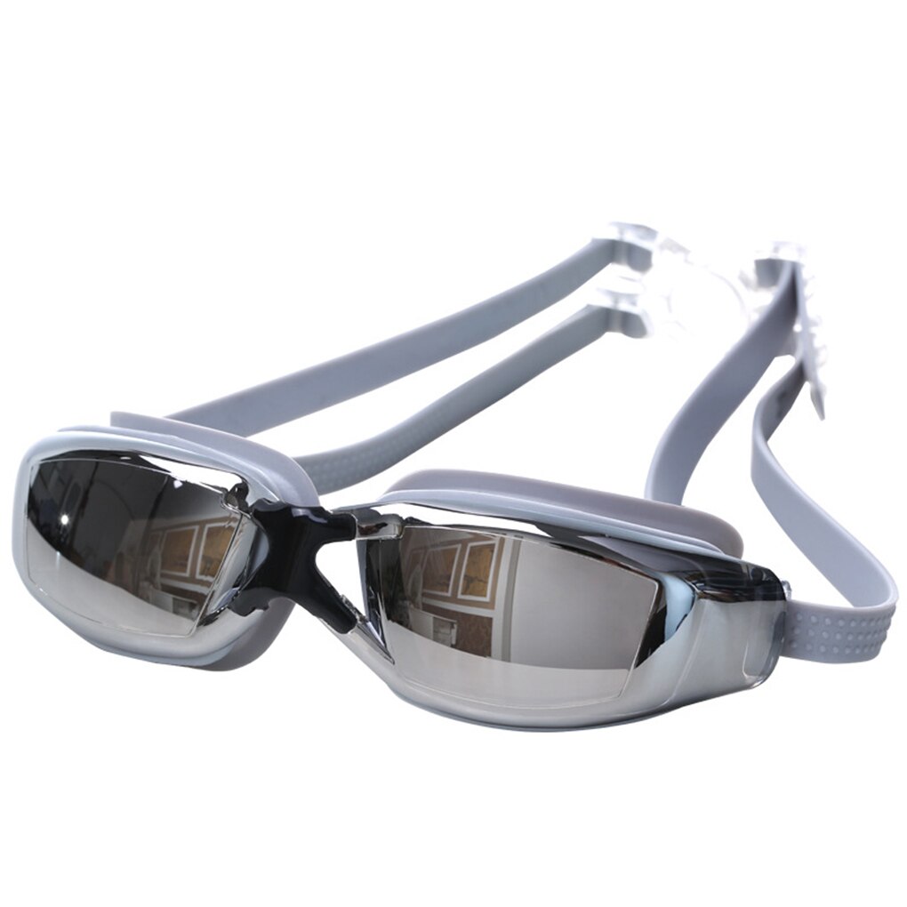 La myopie lunettes de Natation Bouchon D'oreille Adulte Piscine Lunettes anti-buée Hommes Femmes Optique lunettes étanches: Grey