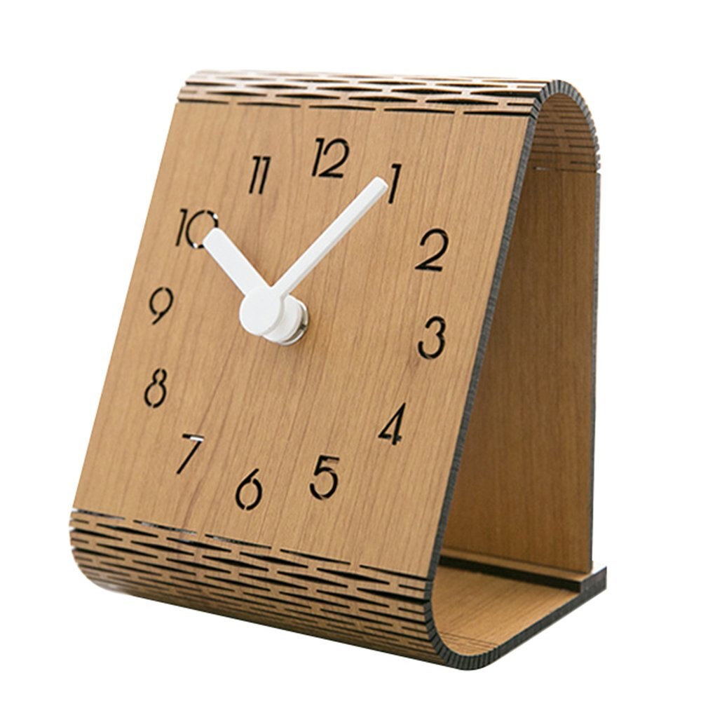 American Modern Minimalist Desktop Clock Desktop Decoration Table Clock Bedroom Mute Pendulum Clock Home Wall Clock: 5