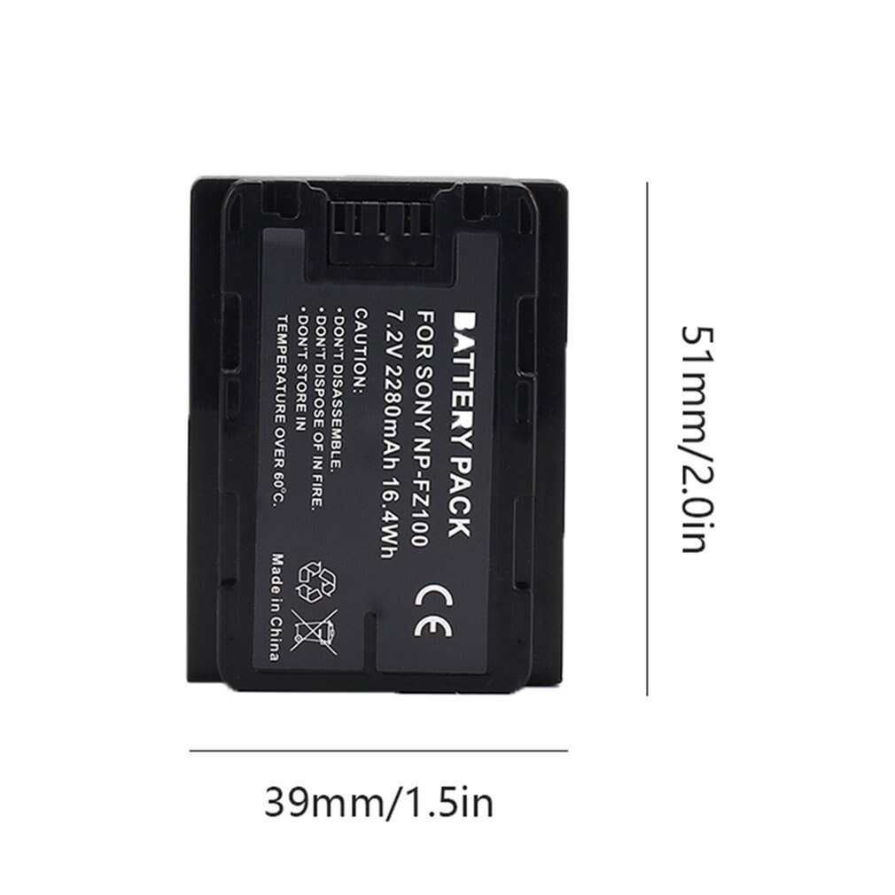 Batterie rechargeable smilepowo np -fz100 pour sony np -fz100 et sony  a9, a7r iii , a7 iii, appareil photo d'origine entièrement compatible