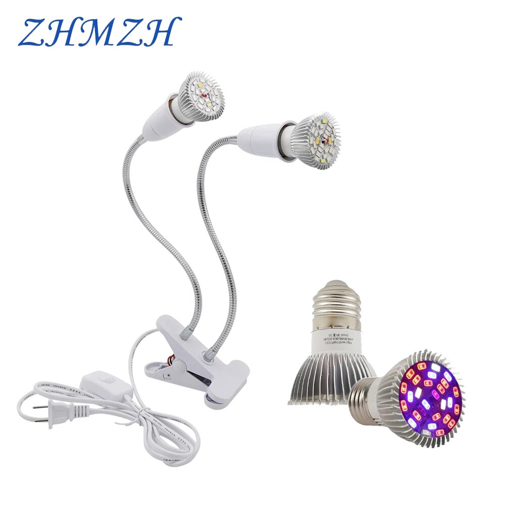 18LEDs 28LEDs Plant Growing Lamp Bulbs Growing Lights Full Spectrum Growth Lamps for Indoor Flower Potted Planting