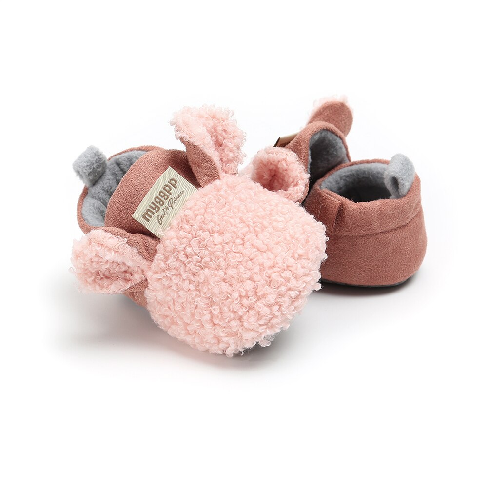Peuter pasgeboren baby kruipschoenen jongen meisje lam pantoffels prewalker trainers bont winter dierenoren eerste loopstoel