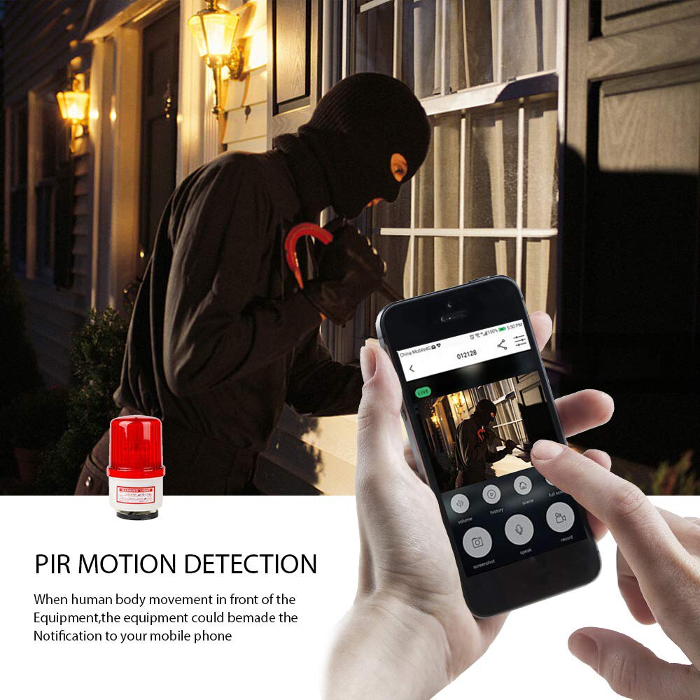 Remote Home Monitoring WiFi DoorBell Wireless Visual Intercom Tuya Remote with Alexa Show 2 & Google Home Voice Control HUB