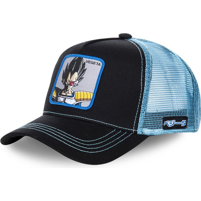 Neue Anime SCHNELLE Hysterese Kappe Baumwolle Baseball Kappe Männer Frauen Hip Hop Papa Mesh Hut Trucker: VEGETA BLUE