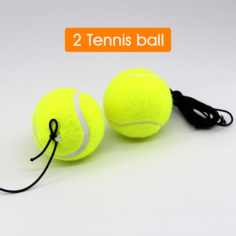 Welkin tunge tennis træning hjælpemidler værktøj elastisk reb bold praksis selvstændig rebound tennis træner partner sparring enhed: 2 tennisbold