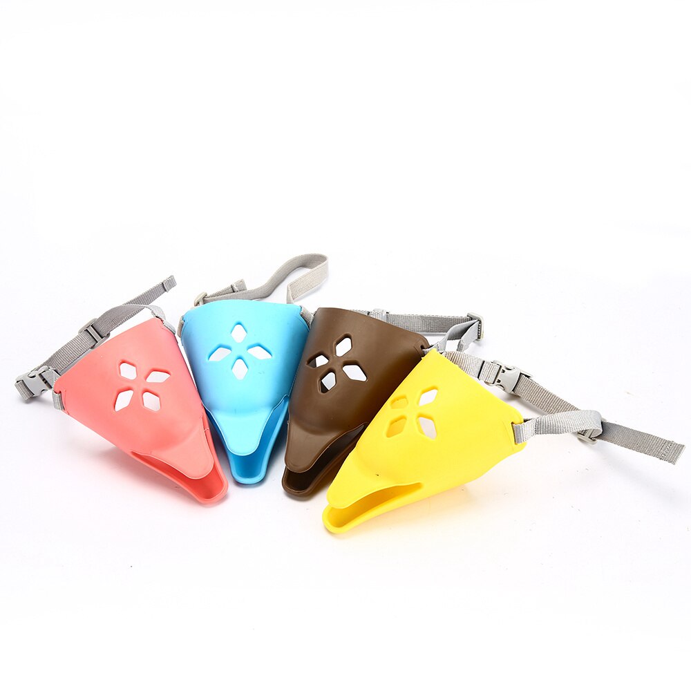 Dog Muzzles Mouth Mask Dogs Anti Barking Bite Head Muzzle Adjustable Training Pet Product Dog Duck Muzzle Dog Accessories YT0009