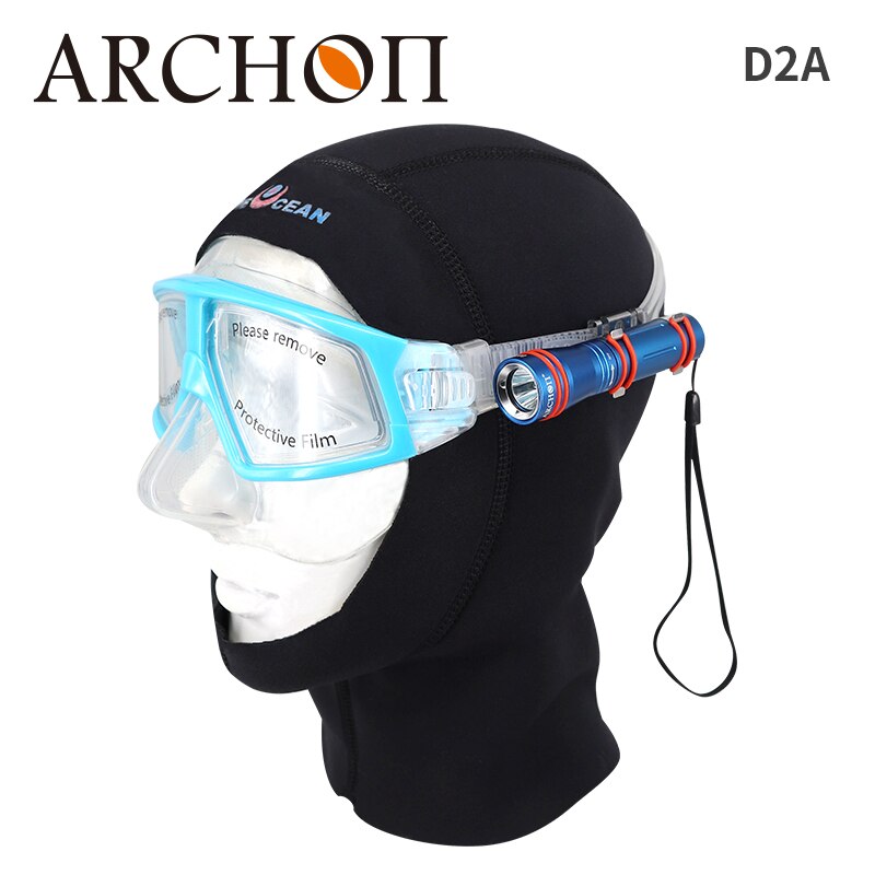 ARCHON – lampe de plongée étanche, 450 lumens, LED, avec masque, étudiant autrichien, D2A