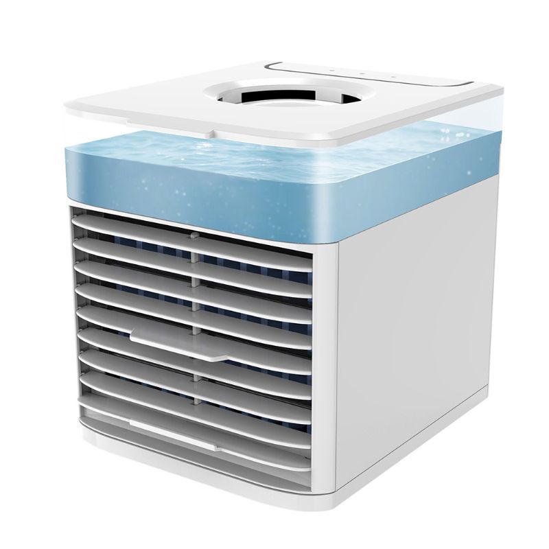 Mini Draagbare Usb Airconditioner 3-In-1 Luchtkoeler Verdampingskoeler Voor Thuis: WHITE