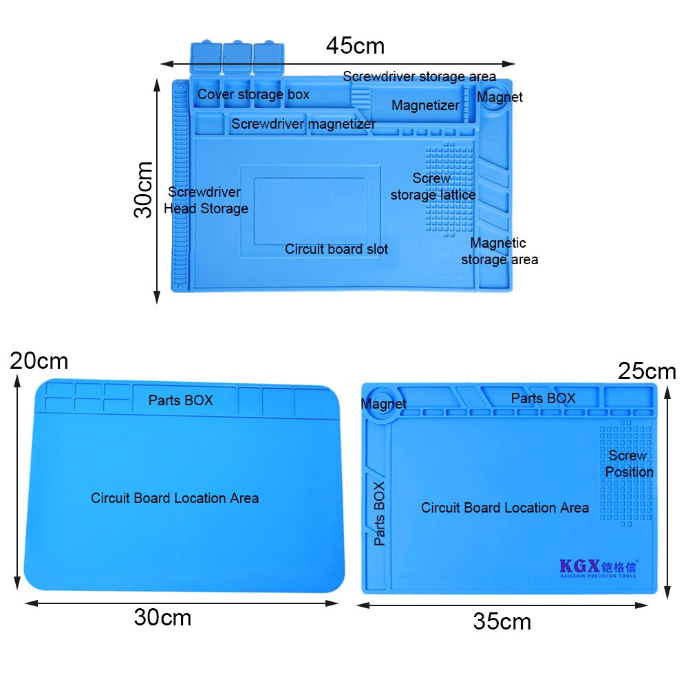 ESD Heat Insulation Working Mat Heat-resistant Soldering Station Phone Repair Insulation Pad Insulator Pad Maintenance Platform