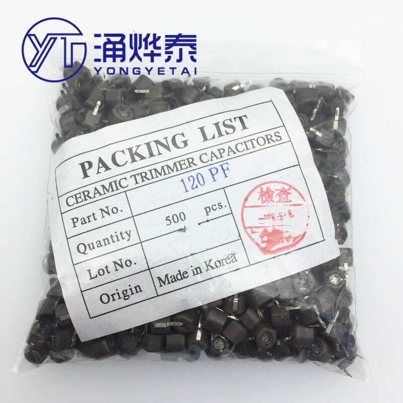 120P adjustable capacitors trimming capacitors variable capacitors plastic 6mm