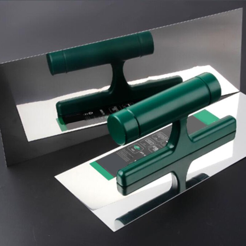 Stainless Steel Bricklaying Cement Scraper Construction Plastering Tool with Plastic Handle