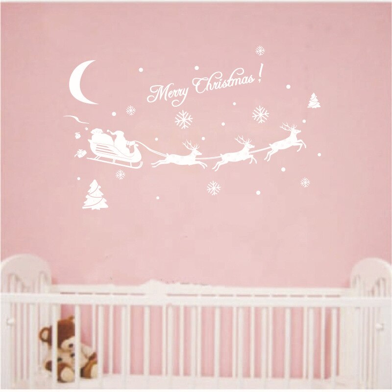 Popular Christmas Decoration Window Stickers Home Decor Window Decals Xmas House Decoration