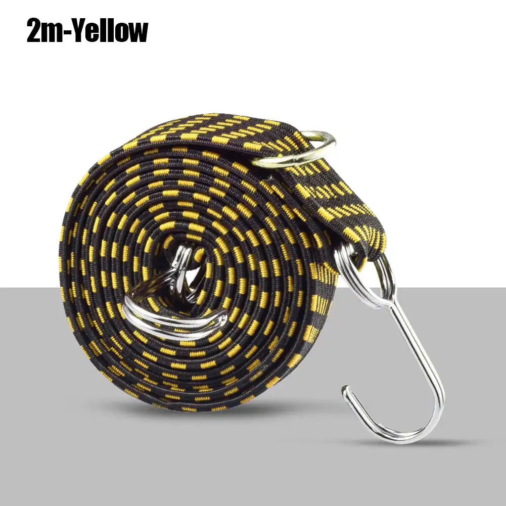 Motorcycle Bicycle Elastics Rubber Luggage Rope Cord Hooks Bikes Rope Tie Luggage Roof Rack Strap Fixed Band Moto Accessories