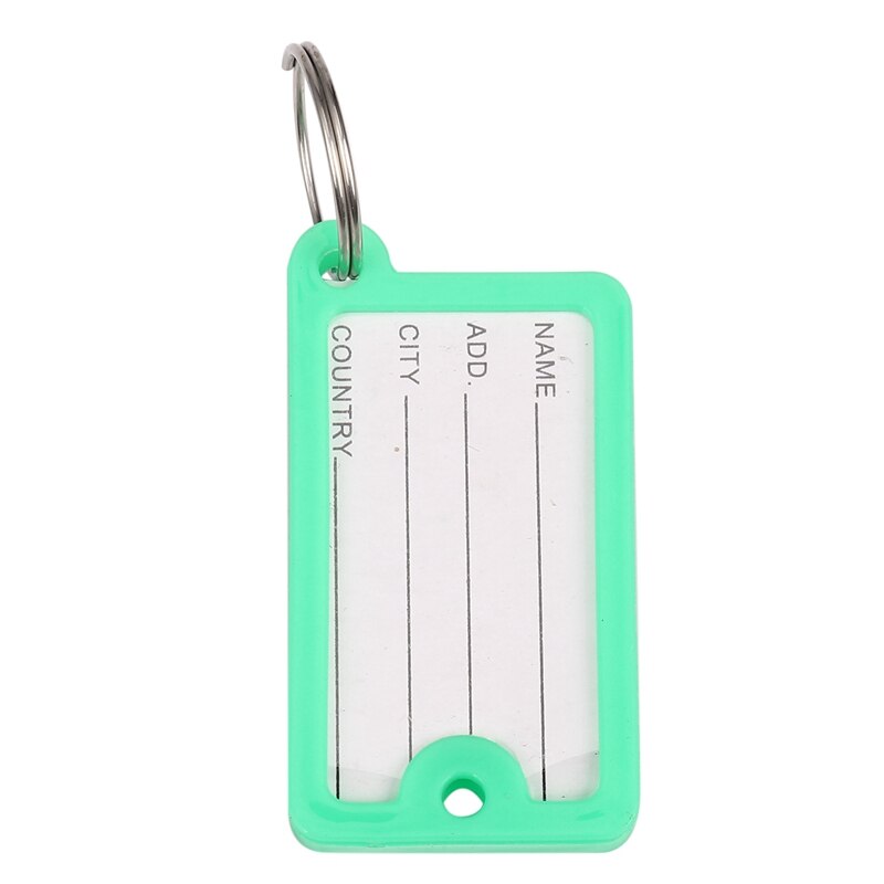 50 x plastic key tag identification tag