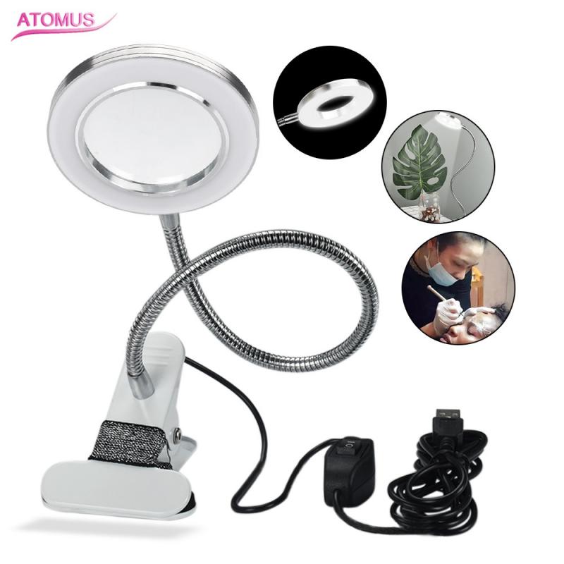 MultiFunction 2in 1 Adjustable Lamp Tattoo Magnifying Glass Desk Lamp Auxiliary Magnifier Light Tattoo Body Art