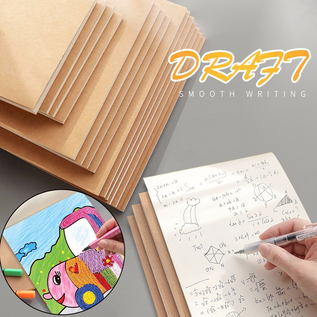 Notebook Internal Page Blank Graffiti Sketchbook Draft Paper Thick 60 Pages Children's Drawing Exercise Book#g30