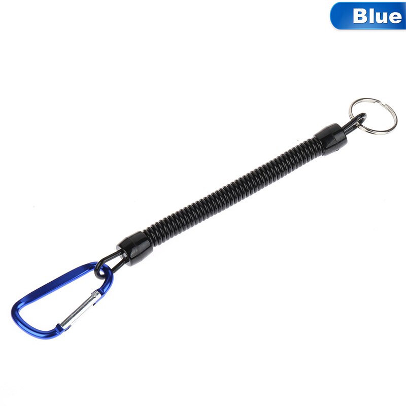 Smycze wędkarskie liny robić łodzi kemping bezpieczne szczypce z uchwytem na krawędzi przybory narzędzia rybne akcesoria wędkarskie: niebieski