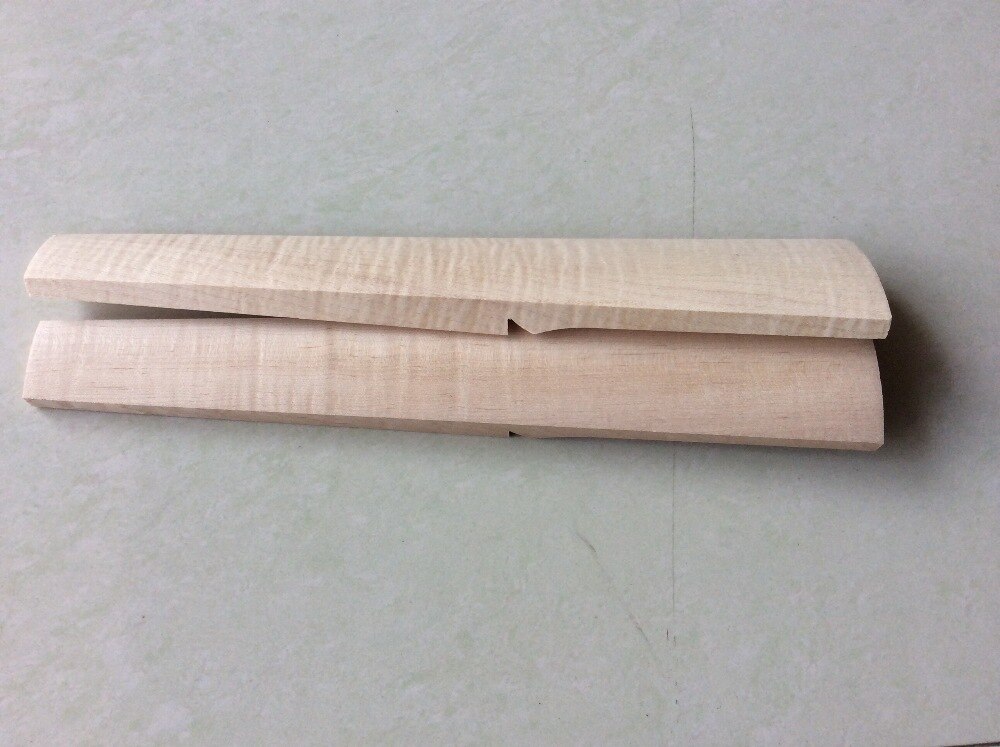 2 pieces of 4/4 violin fingerboards baroque style maple wood fingerboard