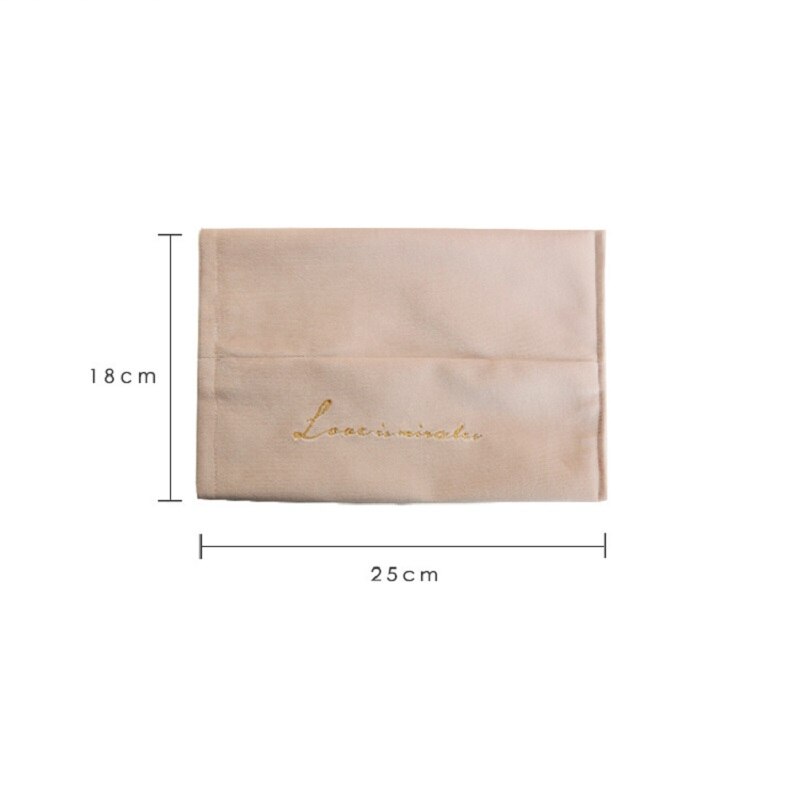 INS Embroidery Velvet Tissue Box Cloth Tissue Cover Home Car Portable Storage Boxs Kitchen Desktop Decoration Organization