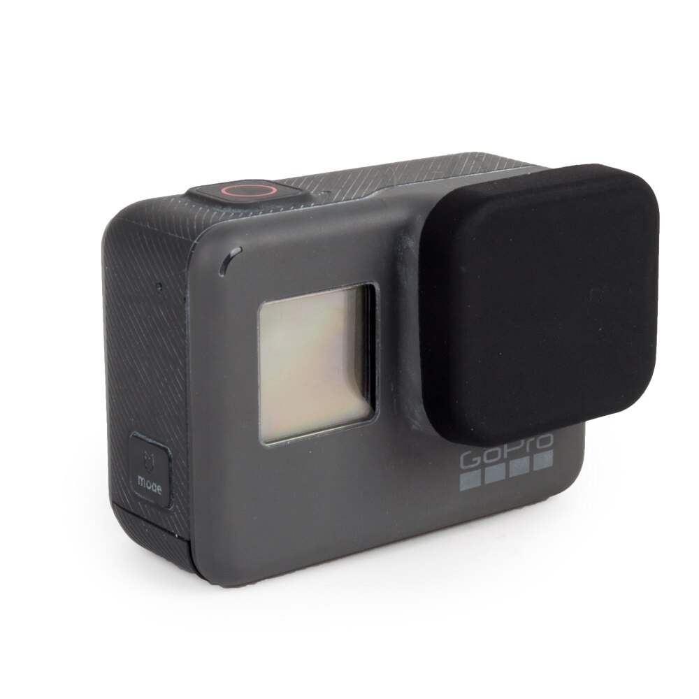 Tapa protectora de la Lente de la cubierta de silicona suave de 8 colores Probty para GoPro Hero 5 Black Camera Go Pro 5 Accesorios: Black