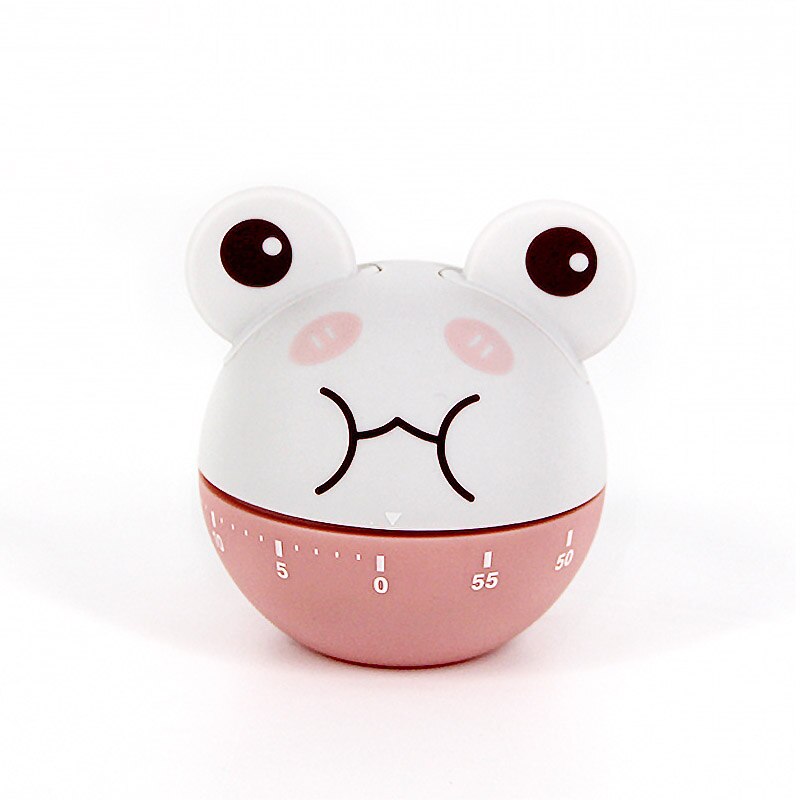 Animal Shape Cute Cartoon Timer For Kid Study Time Management Alarm Clock Cooking Reminder Multifunction Kitchen Tools: frog