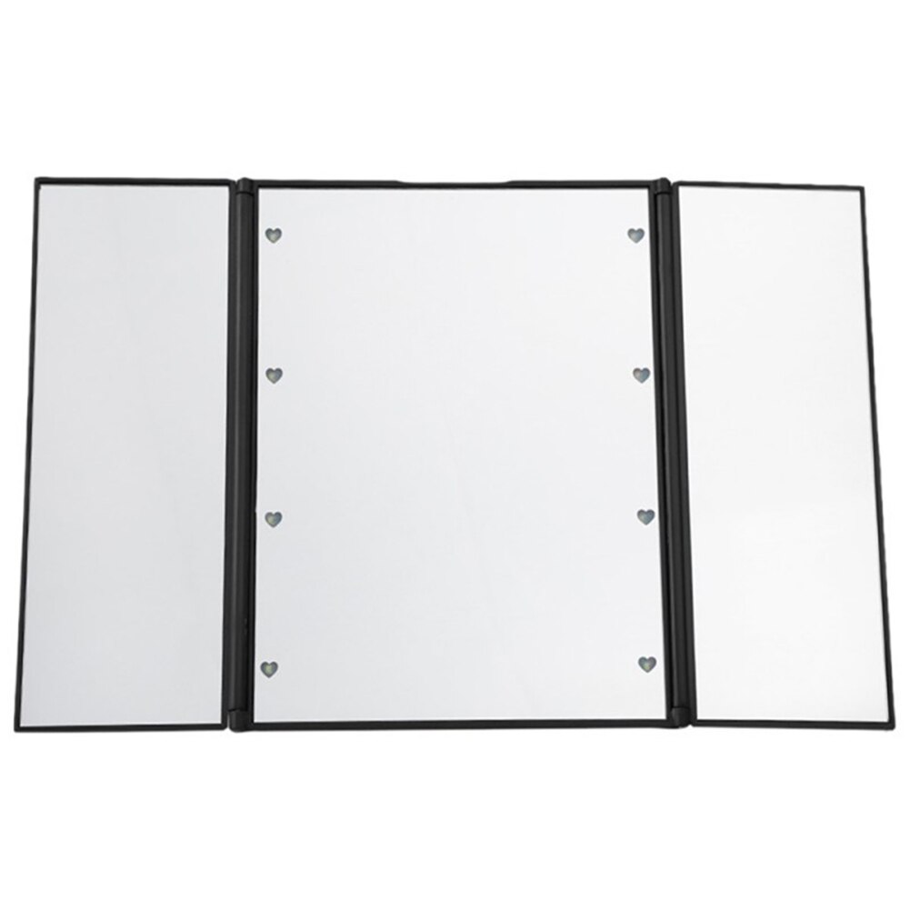 LED Foldable Makeup Mirror Cosmetic Mirror Compact Make Up Hand Vanity Mirror With Lights Beauty Accessories