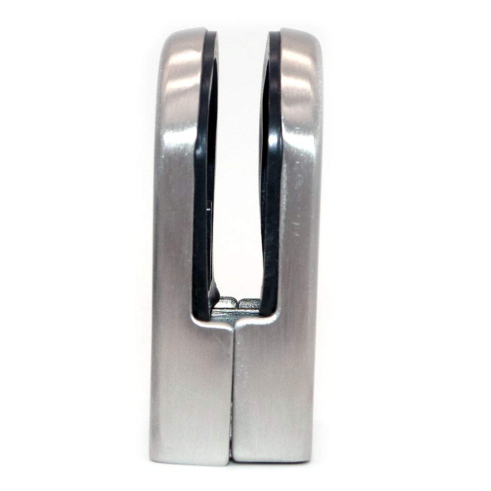 8 PCS Glass Clamps 8 10 12mm 304 Stainless Steel Made Satin Finish Adjustable Glass Bracket Flat Back for Balustrade Staircase