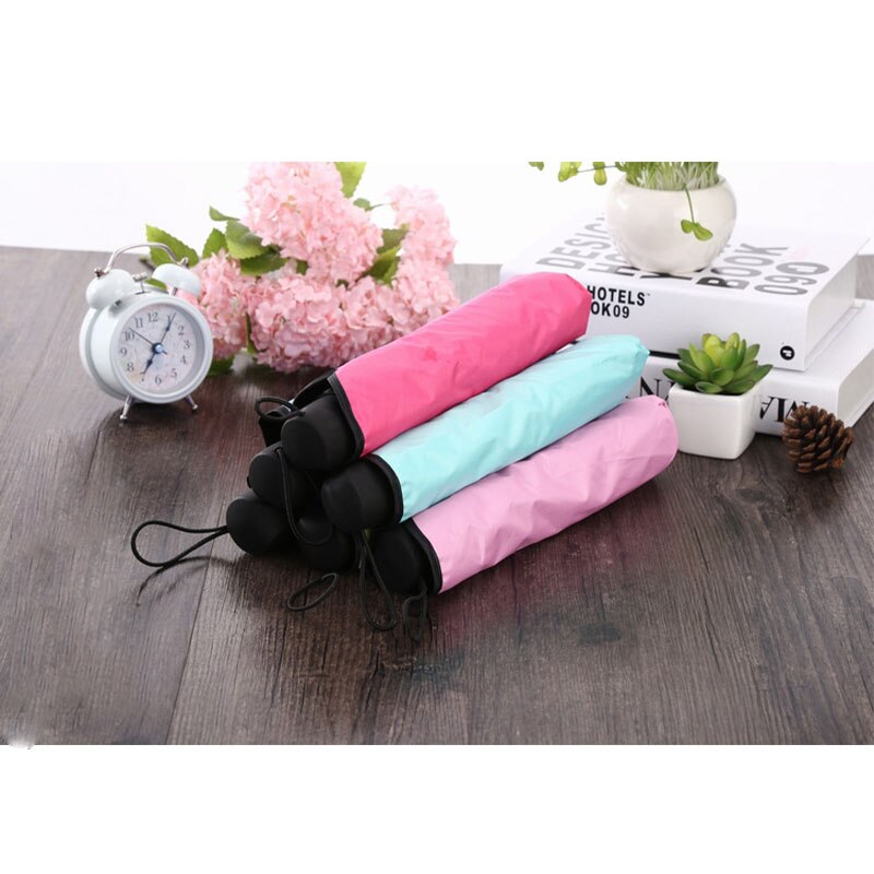 Magic Umbrella Water Flowers Umbrella Vinyl Anti-UV Three Fold Umbrella Princess Umbrella Ladies Sun Umbrella