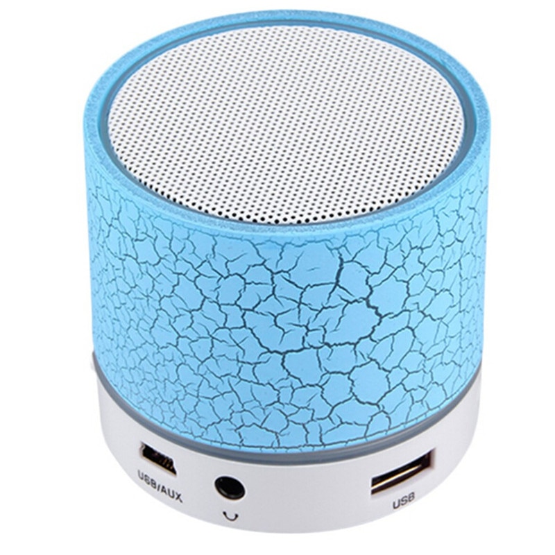 Portable Wireless Mini LED A9 Bluetooth Speaker Sound Box Subwoofer Speakers For Iphone Support TF SD Card PK BTS06 Q9 A9 S28 A5: Blue