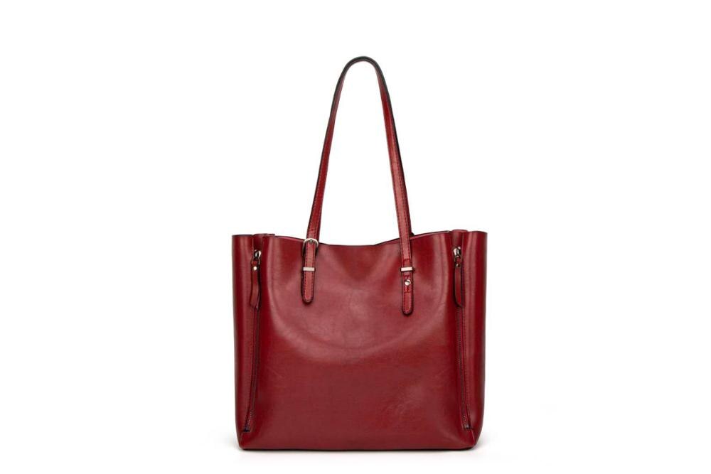 Mode Luxe Vrouwen Handtas Vrouwen Grote Tote Bag Vrouwelijke Emmer Schoudertassen Dame Lederen Messenger Bag Boodschappentas: Rood