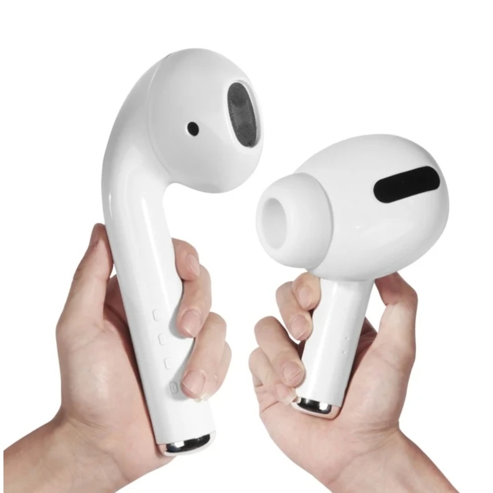 Modelo de auricular gigante, altavoz inalámbrico con Bluetooth, auriculares con forma de reproductor de música estéreo, altavoz , barra de sonido de reproducción de Radio