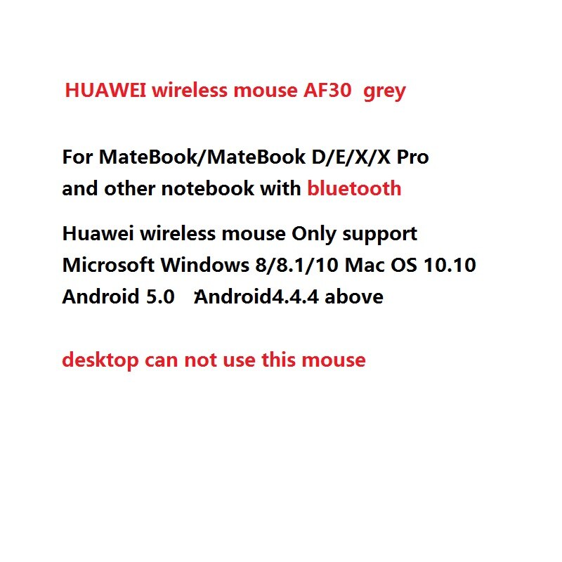 Huawei-ratón inalámbrico con bluetooth para ordenador portátil, mouse fino y silencioso para matebook D/E/X pro, AF30, Original