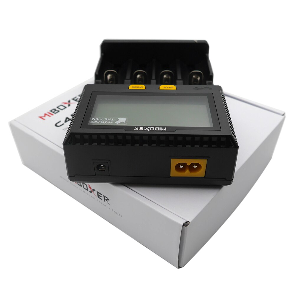 Miboxer  c4-v4 lcd smart batteriladdare li-ion imr icr lifepo 4 18650 14500 26650 21700 aaa batterier universalladdare